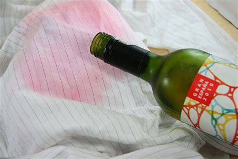 If you stain your clothes with red wine, use white wine to remove it ...