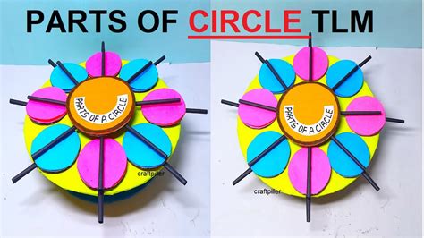 Parts Of A Circle Model Tlm Maths Working Model Diy Simple And