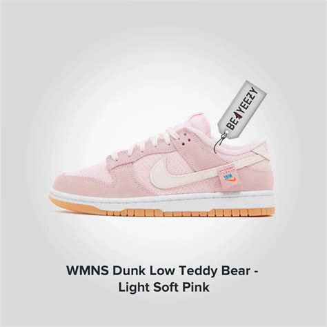 Купить Nike Dunk Low Teddy Bear Light Soft Pink оригинал Nike Dunk