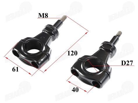 Motociklo vairo laikiklių komplektas tinka NAKED Heradas lt