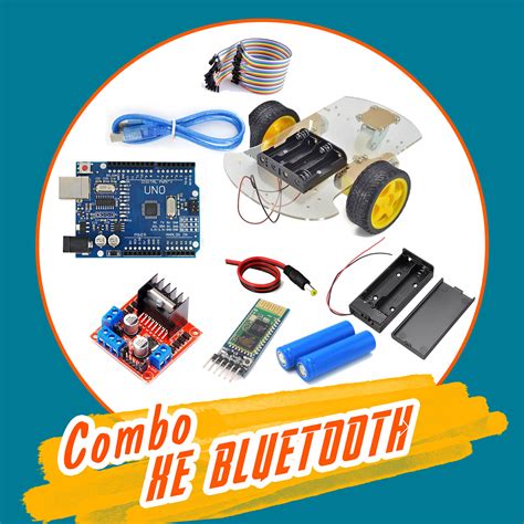 Combo Tự Làm Xe 3 Bánh Bluetooth Arduino Nshop