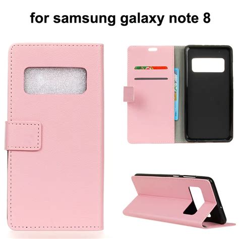 Funda de piel sintética para teléfono Samsung galaxy note 8 carcasa de