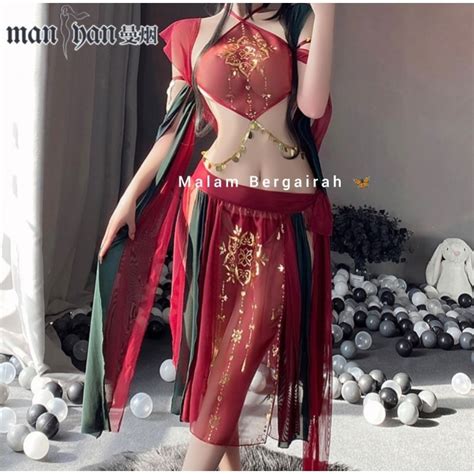 Jual Mb Sexy Lingerie Chinese Dynasty Warrior Cosplay Costume Baju Malam Pertama Shopee