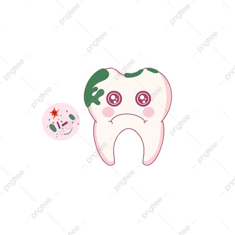 Hand Drawn Illustration Png Picture Cartoon Hand Drawn Tooth