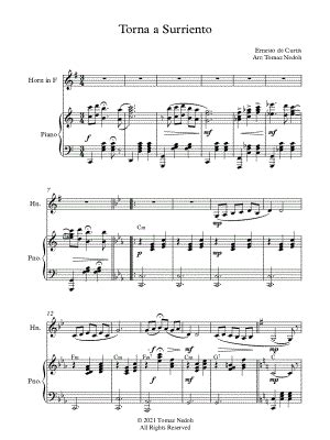 Torna A Surriento Sheet Music Arrangements Available Instantly