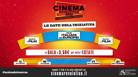 Al Via Cinema Revolution La Promozione Del Mic Per Unestate Da