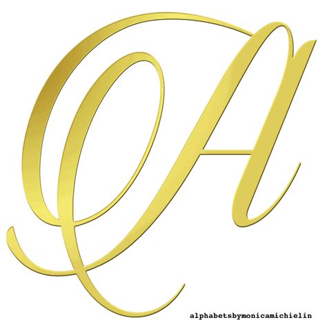 M Michielin Alphabets Alfabeto Dourado Png Golden Alphabet