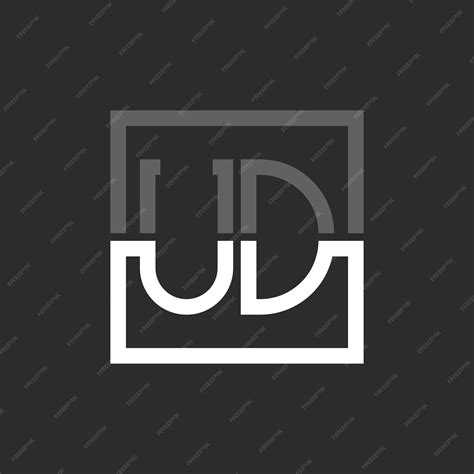 Premium Vector Creative Modern Minimalist Ud Letter Logo Design