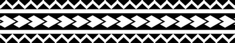 Fototapete Polynesian Tattoo Tribal Pattern Border Sleeve Vector