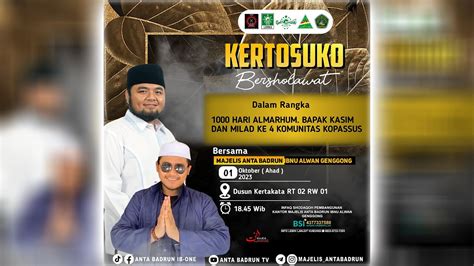 Live Streaming KERTOSUKO BERSHOLAWAT BERSAMA MAJELIS ANTA BADRUN