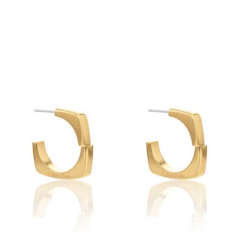 Boucles D Oreilles Bold Metals En Acier Dor Calvin Klein Ocarat