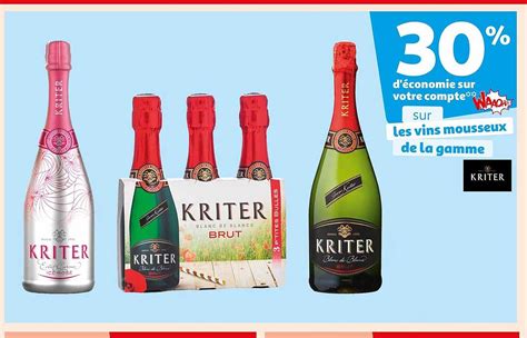 Promo Vins Mousseux De La Gamme Kriter Chez Auchan Icatalogue Fr