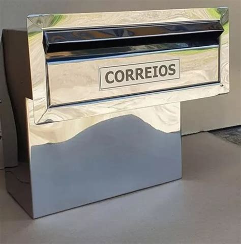 Caixa De Correio Em Aço Inox 30x30x25 Cm Prateado MercadoLivre