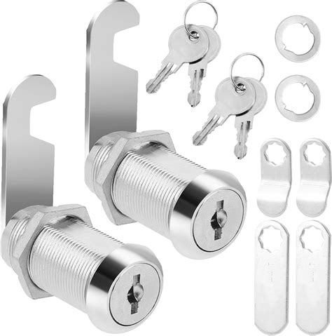 2 Pack Stainless Steel Cam Locks Mailbox Cam Lock File Cabinet Locks