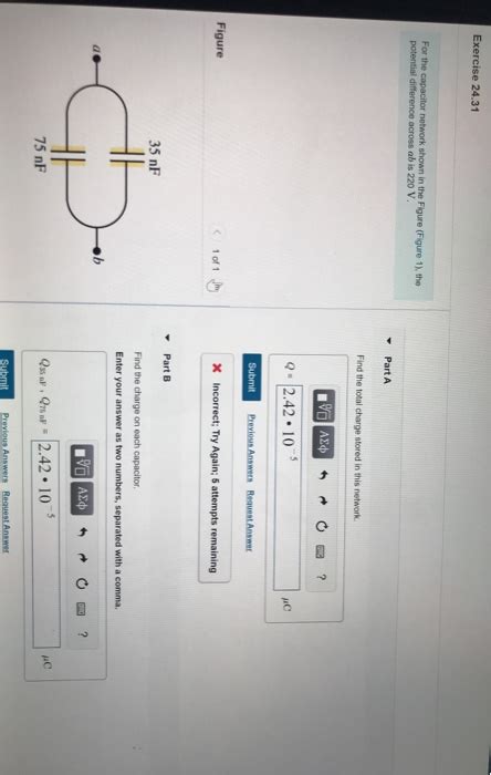 Solved Exercise 24 31 For The Capacitor Network Shown In The Chegg