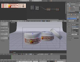 Blender 4d Crème anti rides modélisée dans Blender et rendu dans Cycles