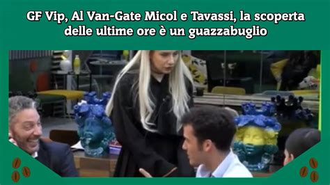 GF Vip Al Van Gate Micol e Tavassi la scoperta delle ultime ore è un