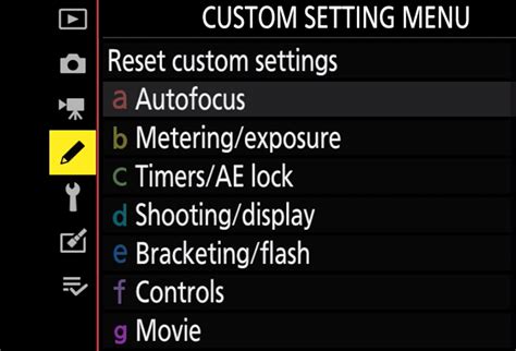 Customizing The I Menu On The Z Mirrorless Camera Nikon