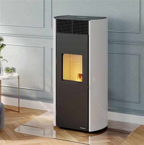 Pelletofen Palazzetti Ecofire Clelia TC 9 Pro 2 9 KW Schornstein