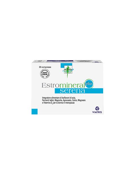 Integratori Menopausa Estromineral Serena Plus Compresse Granfarma