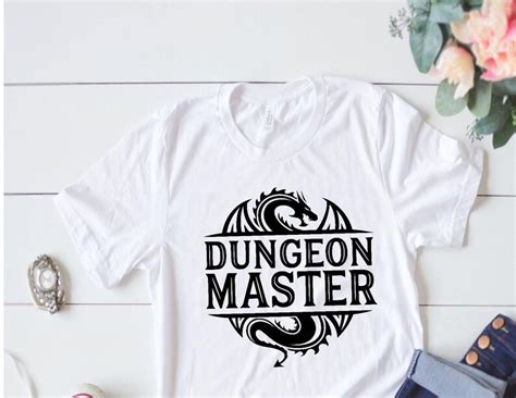 Dungeon Master T Shirt Dungeons And Dragons T Shirt Dnd Etsy Dungeon Master Shirts Gaming