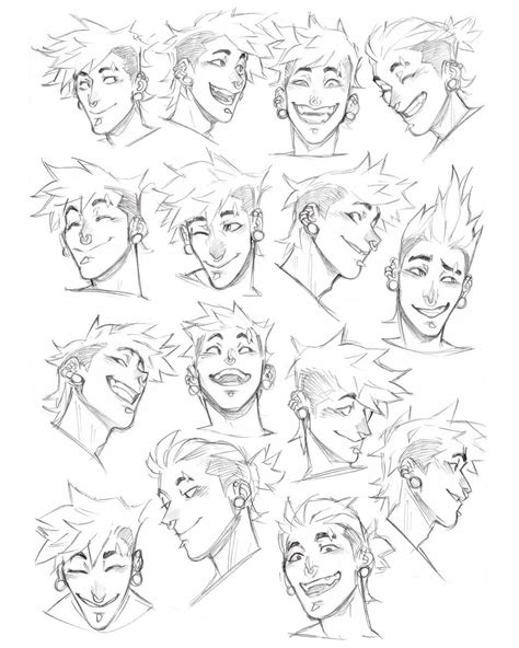 Male Face Drawing Facial Expressions Drawing Anime Faces Expressions