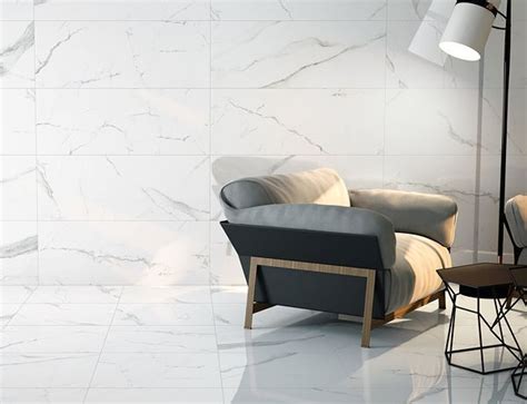 Buy White Marble Effect Porcelain Tiles