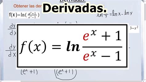 Derivadas Logarítmicas y Exponencial YouTube