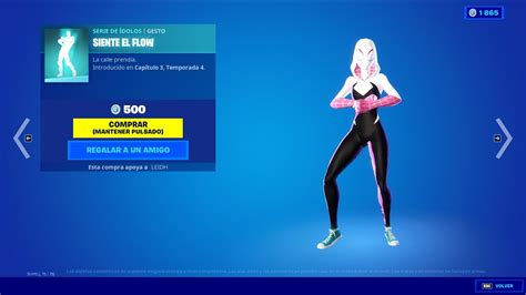 NUEVO BAILE SIENTE EL FLOW KUNNO NUEVA TIENDA FORTNITE HOY 14 DE