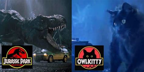 Jurassic Park Scene Goes Viral With Cat Replacing T Rex Inside The Magic