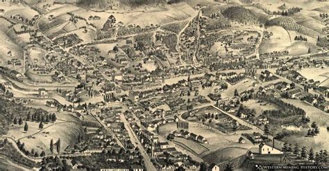 Illustration Of Placerville In 1888 Placerville California