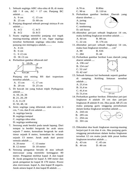 Soal Kelas 8 Pdf