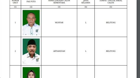 Daftar Caleg PKB DPRD Dapil Bangka Belitung Pileg 2024 Bangkapos