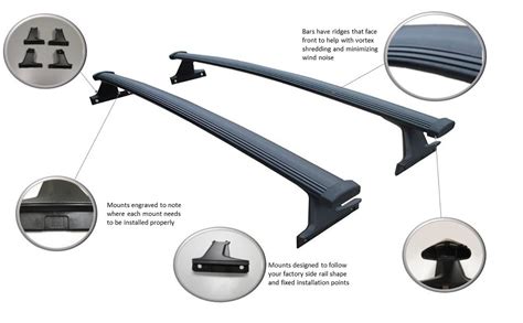 Brightlines Roof Rack Cross Bar Compatible With 2018 2019 2020 2021 2022 2023 2024