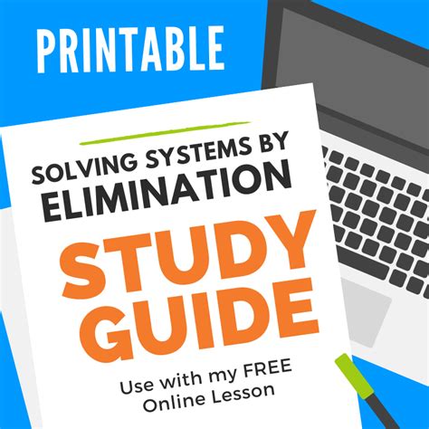 Solving a System of Equations with Elimination - KATE'S MATH LESSONS