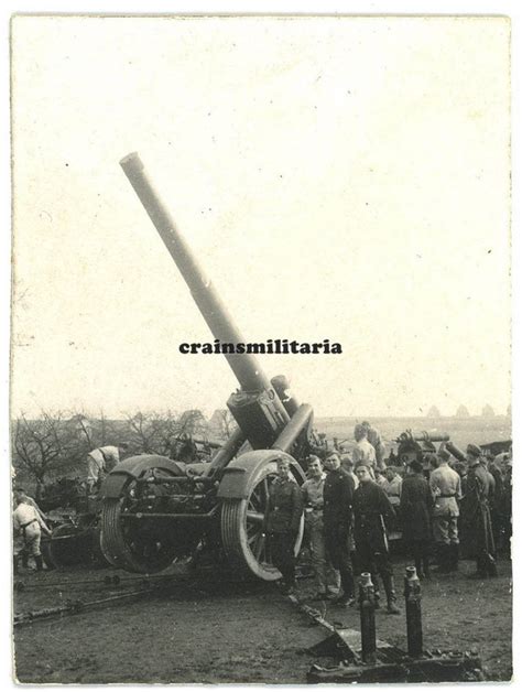 Orig Foto Soldaten Mit Schwere Cm M Rser Gesch Tz Artillerie Kanone