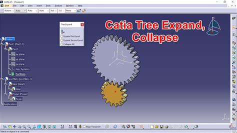 1 Create New Toolbars Tree Expand And Collapse Catia V5 Youtube