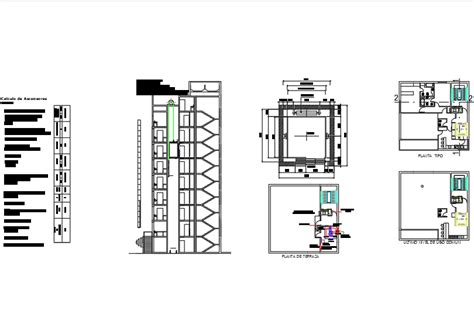 Ascensores En Autocad Descargar Cad Gratis Kb Bibliocad