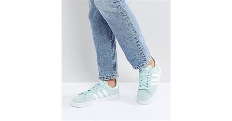 Adidas Originals Campus Trainers In Mint In Green Lyst Uk