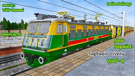 New Wap Sapthagiri Livery Repaint Trainsimulator Msts Or