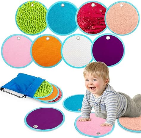 Amazon Sensory Mini Mats With Storage Bag Assorted Textured Play