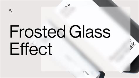 How To Add A Frosted Glass Effect To Your Website Youtube