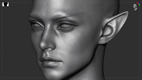 Artstation Dark Elf Yun Sang Kim In 2024 Elf Face Dark Elf Face