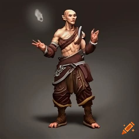 Male Elf Monk Character For Dungeons And Dragons On Craiyon