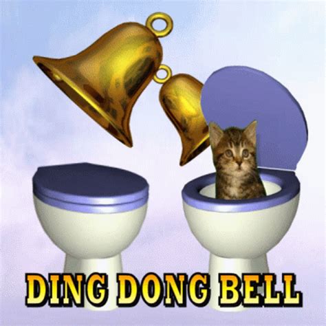 Ding Dong Bell Bells GIF - Ding Dong Bell Bells Kitten In The Well - Discover & Share GIFs