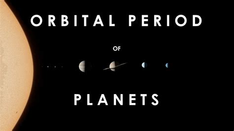 The Orbital Periods Of The Planets In Our Solar System Youtube