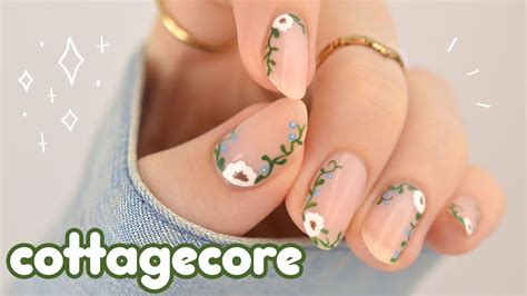 ﾟMinimalistic Cottagecore Nail Art 2021 ﾟ YouTube