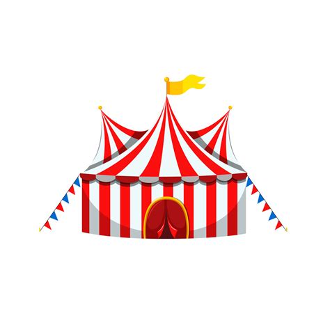 Modern Circus Tent Cartoon Illustration 15805951 Vector Art at Vecteezy