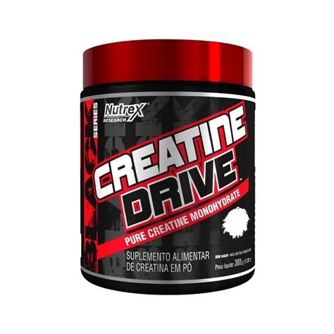 Creatine Drive Creatina Monohidratada 300g Nutrex Corpo Ideal