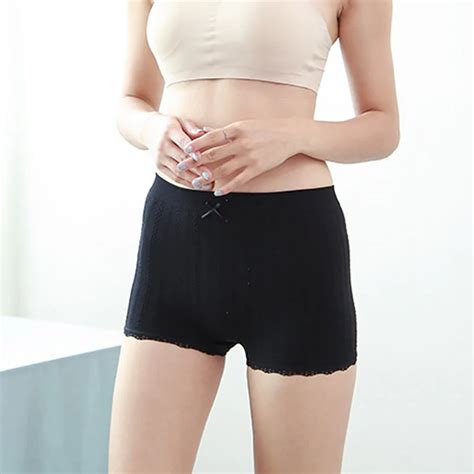 Simple Fashion Summer Women Sexy Safety Shorts Lace Anti Exposure Solid